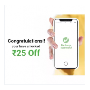 Flipkart : Recharge Coupon Worth Rs.25 @ 25 SuperCoins